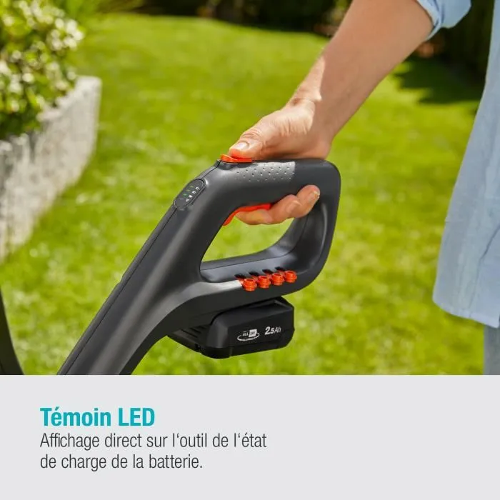 Gardena Recortadora de Césped ComfortCut 23/18V P4A, Ancho de Corte 23 cm, Incluye Batería y Cargador 4