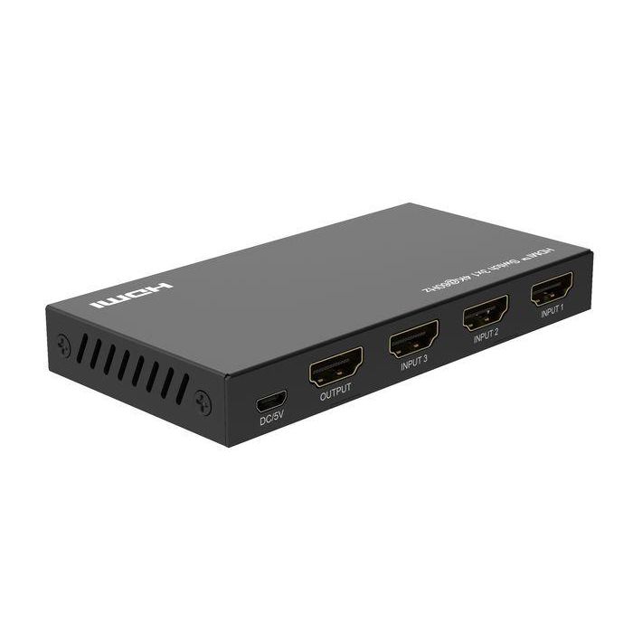 MicroConnect Conmutador HDMI 3x1 MC-HDMISWITCH0301-4K 4K@60Hz HDCP 2.2 con Control Remoto 2