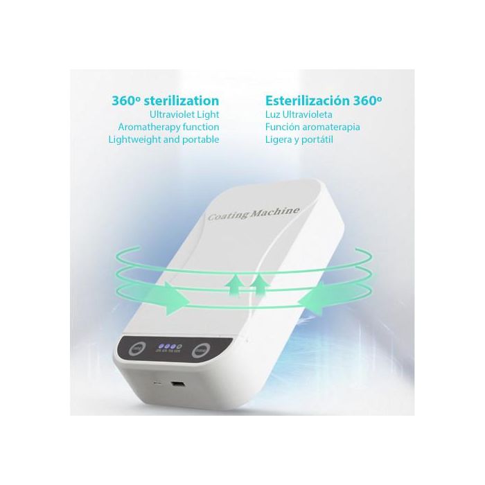 DAM DMAC0036 Caja Esterilizadora Portátil con Luz Ultravioleta y Aromaterapia 3