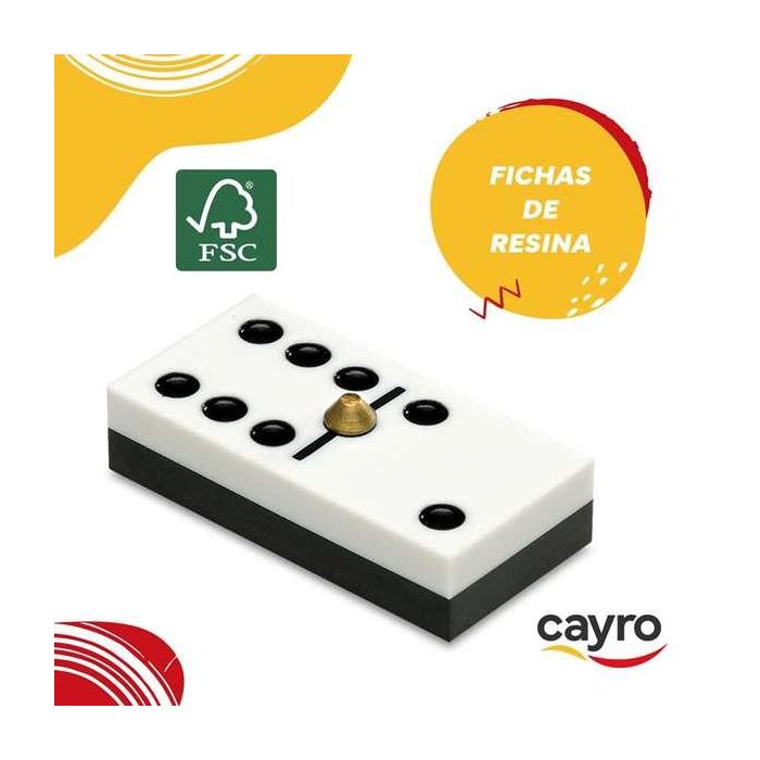 Cayro Domino Competicion en caja de madera 18x6,9x8 cm 5