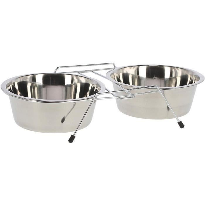 KERBL Soporte doble cuencos 2x900ml - Para perros 1 KERBL Soporte doble cuencos 2x900ml - Para perros 1