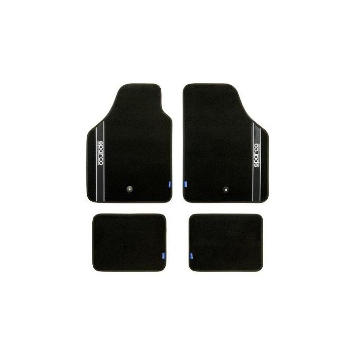 Sparco Alfombra Strada 2012 B Negro Cs 6 03763BNR Moqueta Negro Diseño Deportivo Fácil Limpieza 3