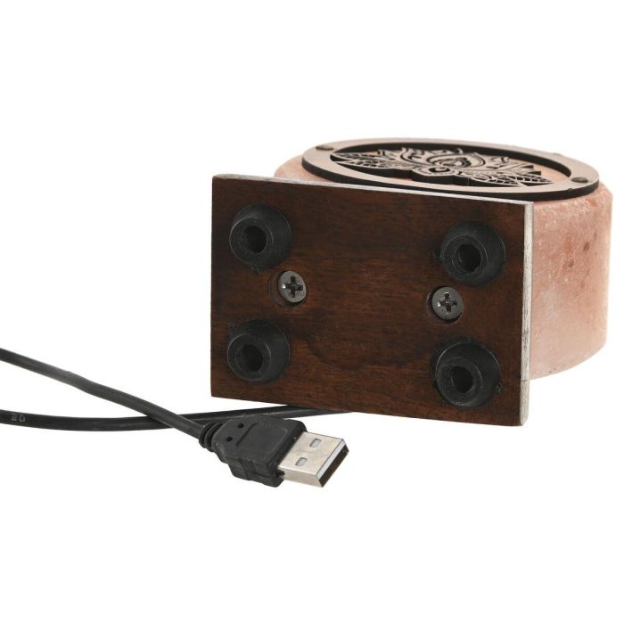 DKD Home Decor Lámpara de Sobremesa Árabe de Sal del Himalaya y Acacia Rosa Marrón LED 5.5 x 10.5 x 8.5 cm 1 DKD Home Decor Lámpara de Sobremesa Árabe de Sal del Himalaya y Acacia Rosa Marrón LED 5.5 x 10.5 x 8.5 cm 1