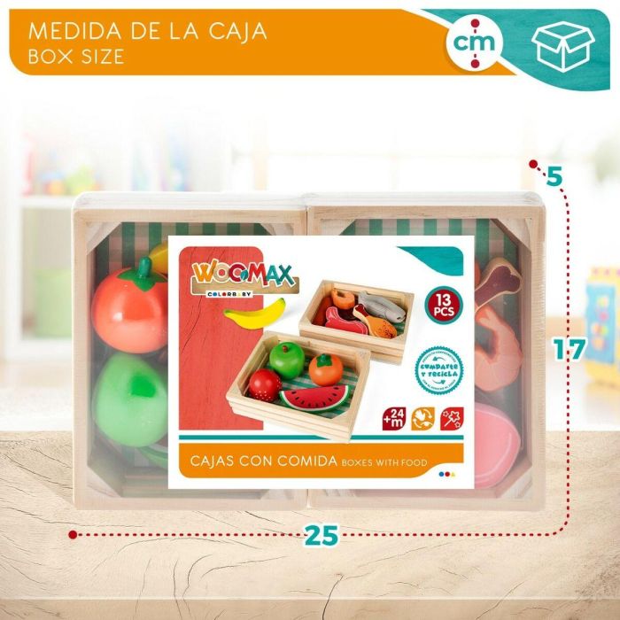 Set de Alimentos de Juguete Woomax 12 Piezas (4 Unidades) 1