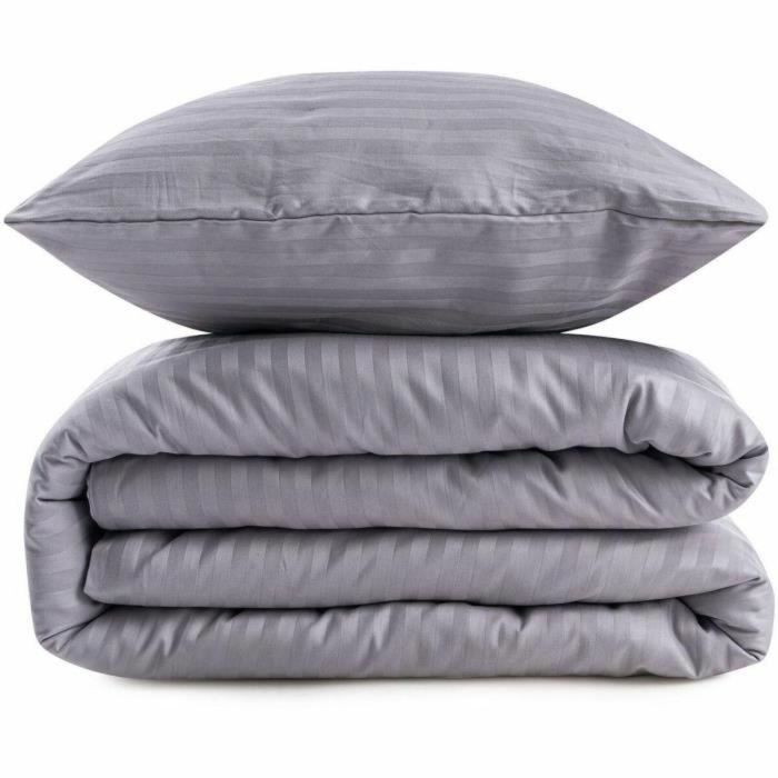 Blum ASI8683342999427 Juego de cama 220x240 cm - 1 funda nórdica + 2 fundas almohada 60x60 cm - 80% algodón, 20% poliéster - Gris 0 Blum ASI8683342999427 Juego de cama 220x240 cm - 1 funda nórdica + 2 fundas almohada 60x60 cm - 80% algodón, 20% poliéster - Gris 0