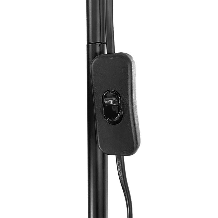 Edm Lámpara de pie modelo Miami color negro E27 60W 180cm 1