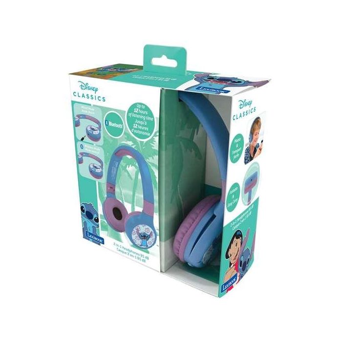 Lexibook Auriculares Inalámbricos Bluetooth Disney Stitch Hpbt010D +3 Años 8 Lexibook Auriculares Inalámbricos Bluetooth Disney Stitch Hpbt010D +3 Años 8