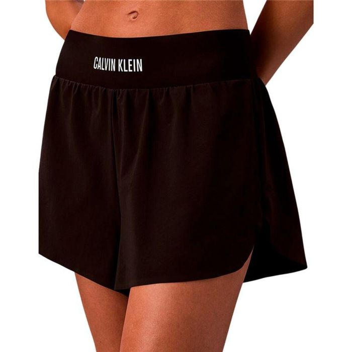 Pantalones Cortos Deportivos para Mujer Calvin Klein Negro 1