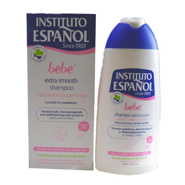 Instituto Español Bebe champú suave recien navido piel sensible sin alergenos 300 ml