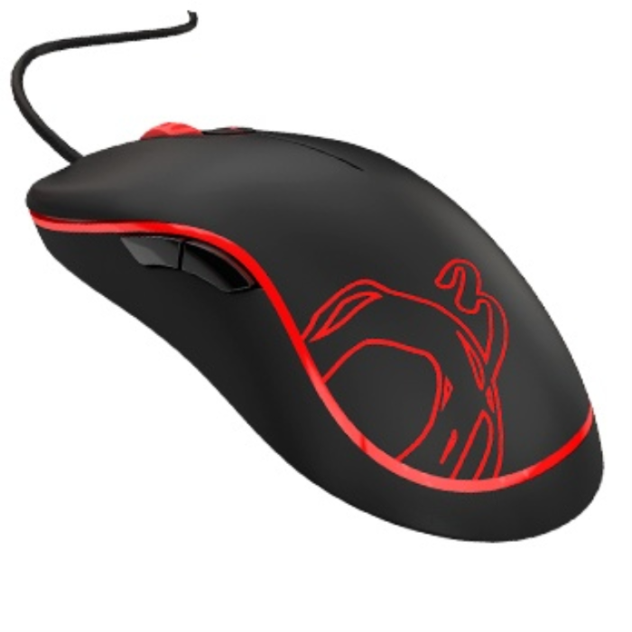 Ozone Neon M10 - Ratón Gaming Óptico Ambidextro USB 2000 DPI con Selector DPI On-The-Fly y Frecuencia de Respuesta 1000Hz
