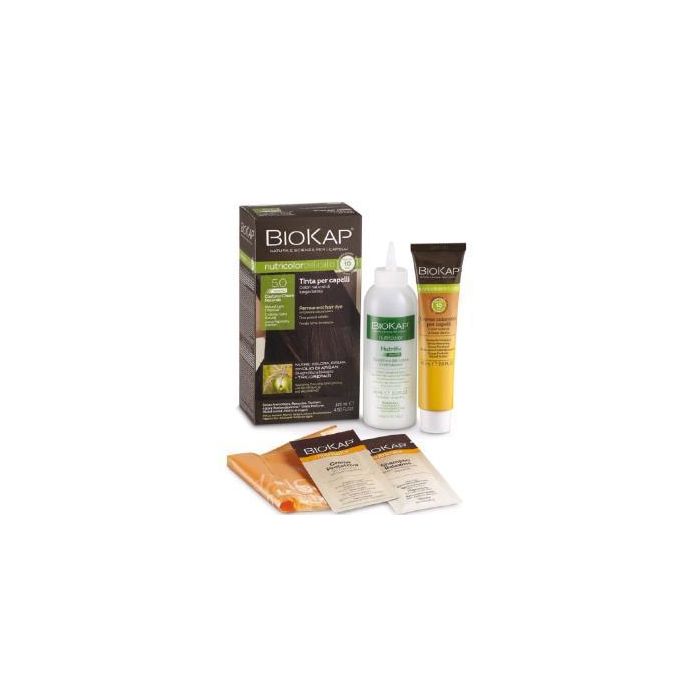 Biokap Rapid Tinte Castaño Claro Natural 5.0 Tubo 140ml – Sin Amoniaco, 10 Minutos, cubre canas