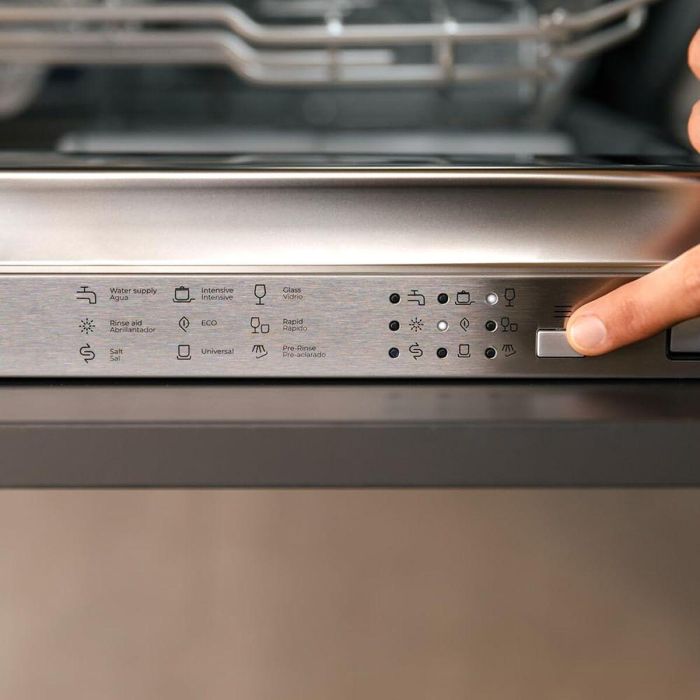 Cecotec Lavavajillas integrable 13 cubiertos acero 6110 Full-BI 6 programas eficiencia E 15