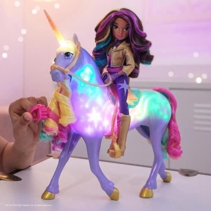 Spin Master SPI681147043084 Unicorn Academy: Unicornio Wildstar con Funciones 28 CM + Muñeca 24 CM 3