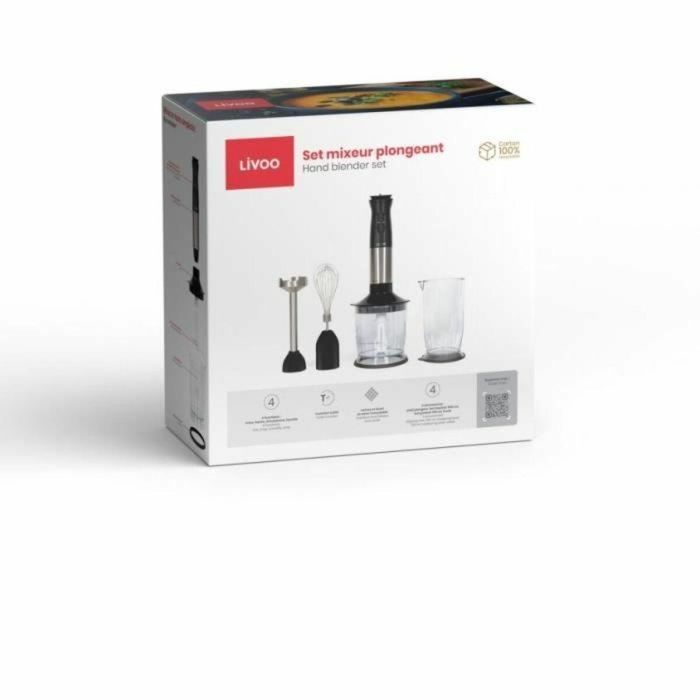 Set de batidora de mano - LIVOO - DOP246 - 800 W - 12 velocidades - Negro 4 Set de batidora de mano - LIVOO - DOP246 - 800 W - 12 velocidades - Negro 4
