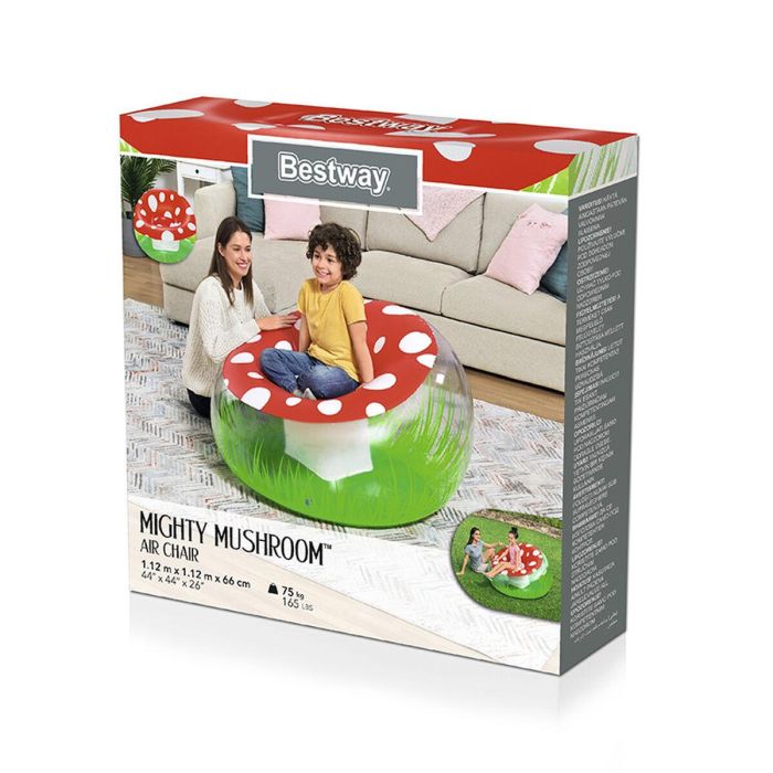 Bestway Sillon Hinchable Gigante Seta 112x112x66 cm +6 Años Interior y Jardin 75123 2 Bestway Sillon Hinchable Gigante Seta 112x112x66 cm +6 Años Interior y Jardin 75123 2