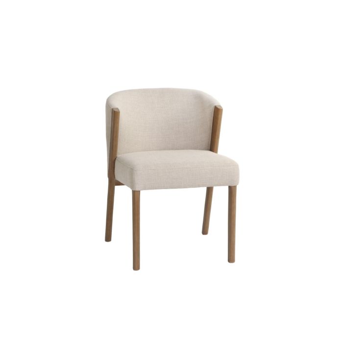 DKD Home Decor 2c24 Silla Urban Tapizada Blanco Madera Fresno y Poliéster Decapé 74x55x59 cm DKD Home Decor 2c24 Silla Urban Tapizada Blanco Madera Fresno y Poliéster Decapé 74x55x59 cm
