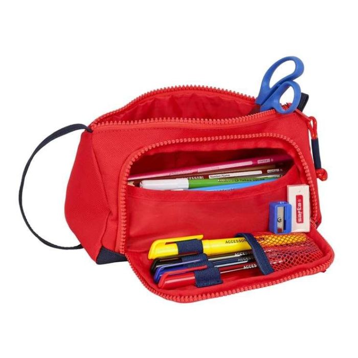 Estuche Escolar RFEF Azul Rojo 20 x 11 x 8.5 cm (32 Piezas) 1