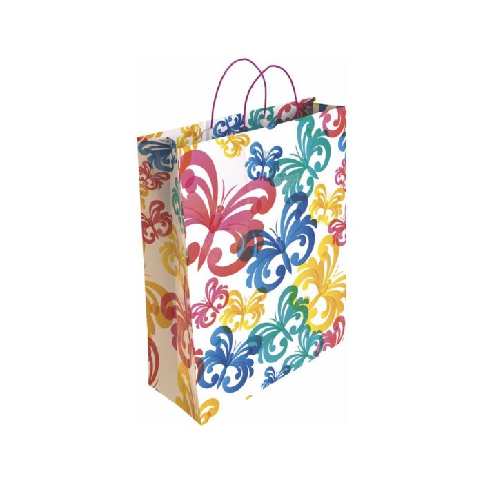 Bolsa Para Regalo Basika Papel Estucado 160 gr Todo Año Con Asa Retorcida Tamaño M 27+12x37 cm 24 unidades 4