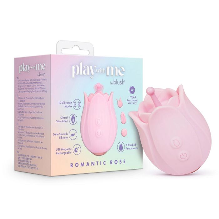 Masajeador Blush Play with me Rosa 1 Masajeador Blush Play with me Rosa 1