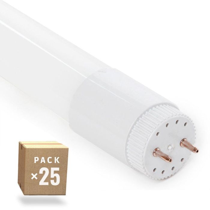 Pack 25 Tubos LED T8 18W 2520Lm 6000ºK Cristal 120Cm 40.000H [HO-LM1063-CW]