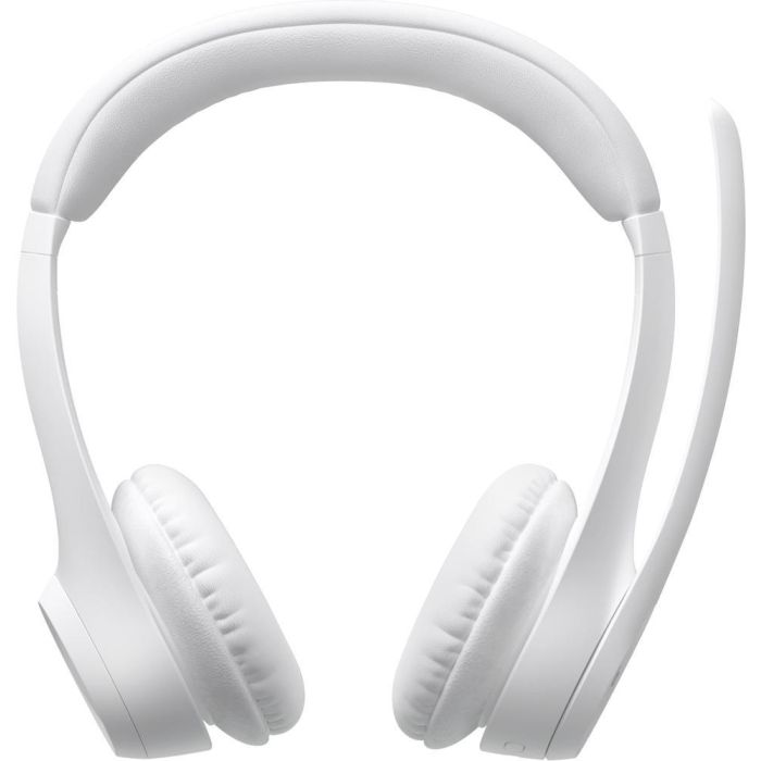 Logitech Auriculares Zone 300 Bluetooth Blanco, Micrófono con Cancelación de Ruido, Hasta 20 Horas de Batería, Conectividad Inalámbrica de 30m 1