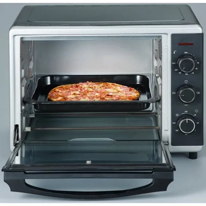 Severin TO2056 Mini Horno 30 L 1600 W con Aire Caliente Negro y Plata 1