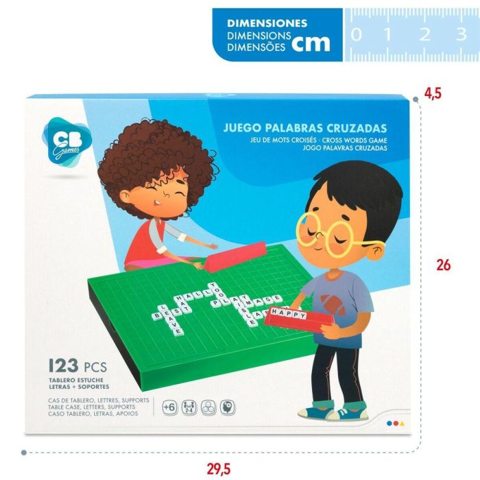 Juego de palabras CB Games 25,5 x 3 x 19 cm (6 Unidades) 2 Juego de palabras CB Games 25,5 x 3 x 19 cm (6 Unidades) 2