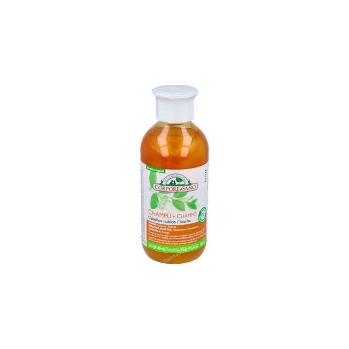 CORPORE SANO Champú Henna Rubio 300ml – Reaviva y protege el color en cabellos rubios naturales o teñidos