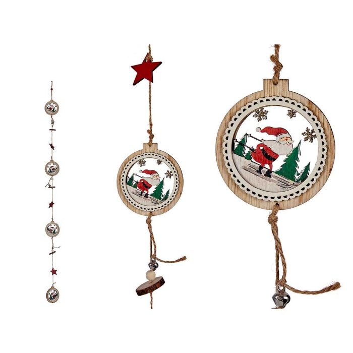 Guirnalda de Madera Navideña con Bolas de Papa Noel - 110 cm - Krist+ (12 Unidades) Guirnalda de Madera Navideña con Bolas de Papa Noel - 110 cm - Krist+ (12 Unidades)