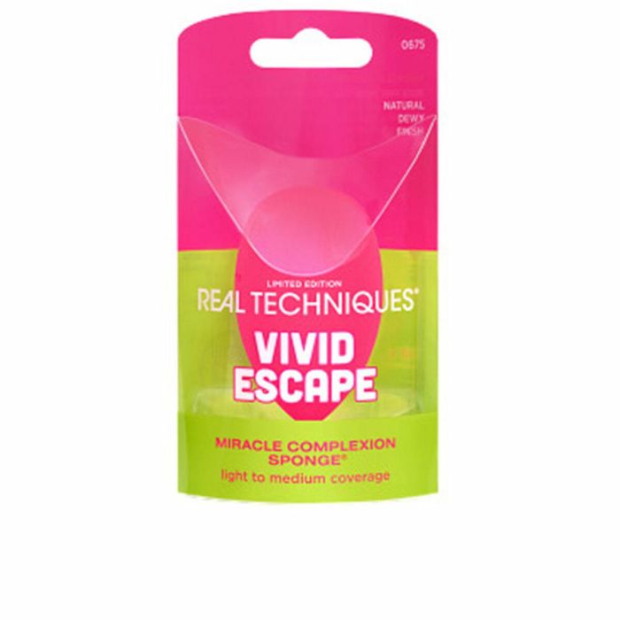 Real Techniques Esponja de Maquillaje Miracle Complexion, Acabado Suave y Uniforme, Vegana 1 u Edición Limitada Vivid Escape Real Techniques Esponja de Maquillaje Miracle Complexion, Acabado Suave y Uniforme, Vegana 1 u Edición Limitada Vivid Escape