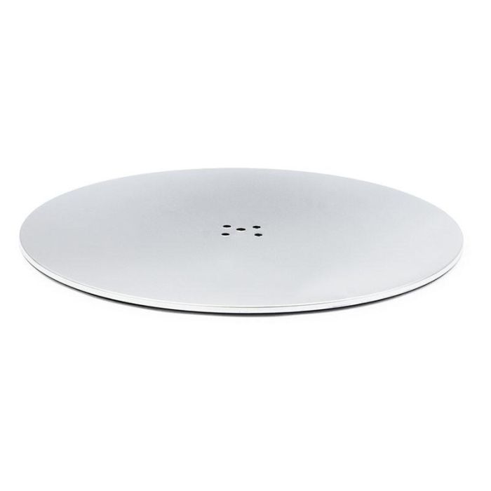 HERRAJES ALK Base Redonda Plana Randy Ø580mm Inoxidable Mate 304 con 6 Niveladores, Espesor 17mm