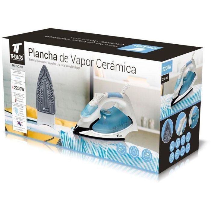 Plancha Vapor Thulos Th - Pv2201 Azul 2200 W 2 Plancha Vapor Thulos Th - Pv2201 Azul 2200 W 2