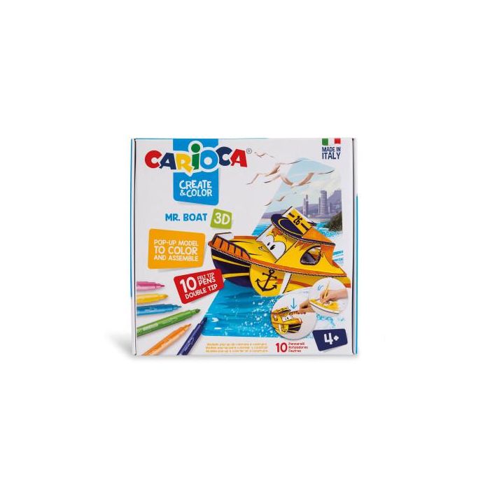 SET CREATE &amp; COLOR MR. BOAT 3D CARIOCA 42905