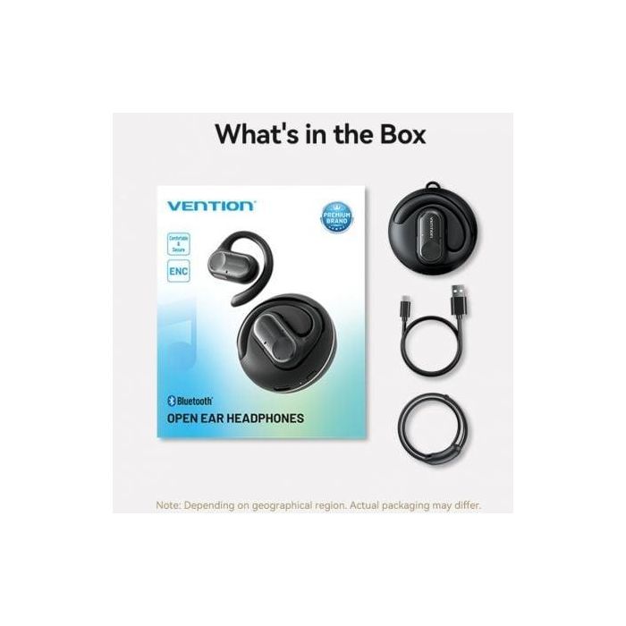 Vention NBPN0 Auriculares Deportivos Open Ear OpenBeat O11, Bluetooth 5.3 con Estuche de Carga USB Tipo-C, Color Beige 3
