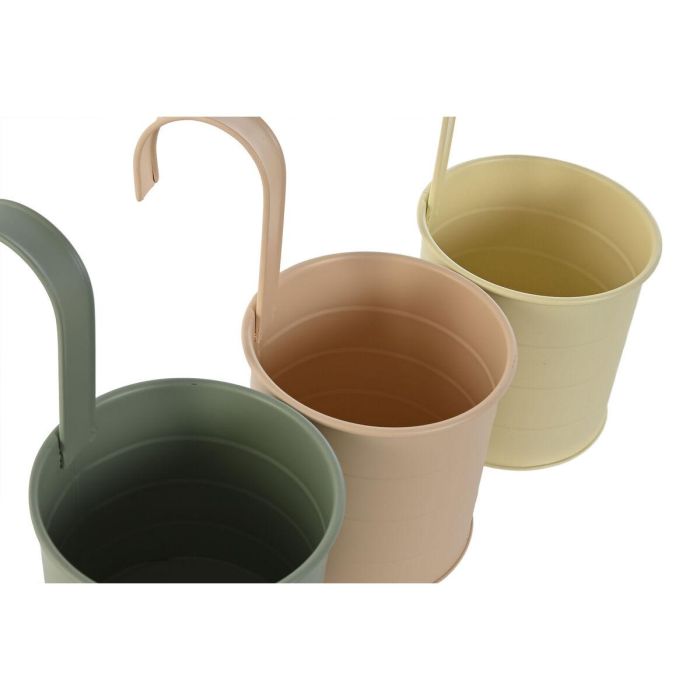 Macetero Shabby DKD Home Decor Amarillo Verde 11.5 x 21 x 11.5 cm (3 Unidades) 2 Macetero Shabby DKD Home Decor Amarillo Verde 11.5 x 21 x 11.5 cm (3 Unidades) 2