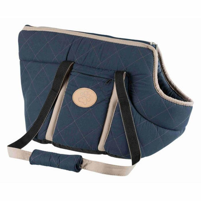 Bolso para Mascotas Trixie Viktoria Azul oscuro Microfibra 26 × 29 × 50 CM 1