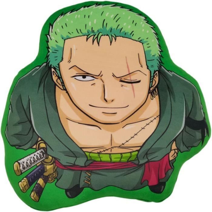 One Piece ONE3700891706780 Cojín 3D Roronoa Zoro de Microfibra - 40 cm 0 One Piece ONE3700891706780 Cojín 3D Roronoa Zoro de Microfibra - 40 cm 0