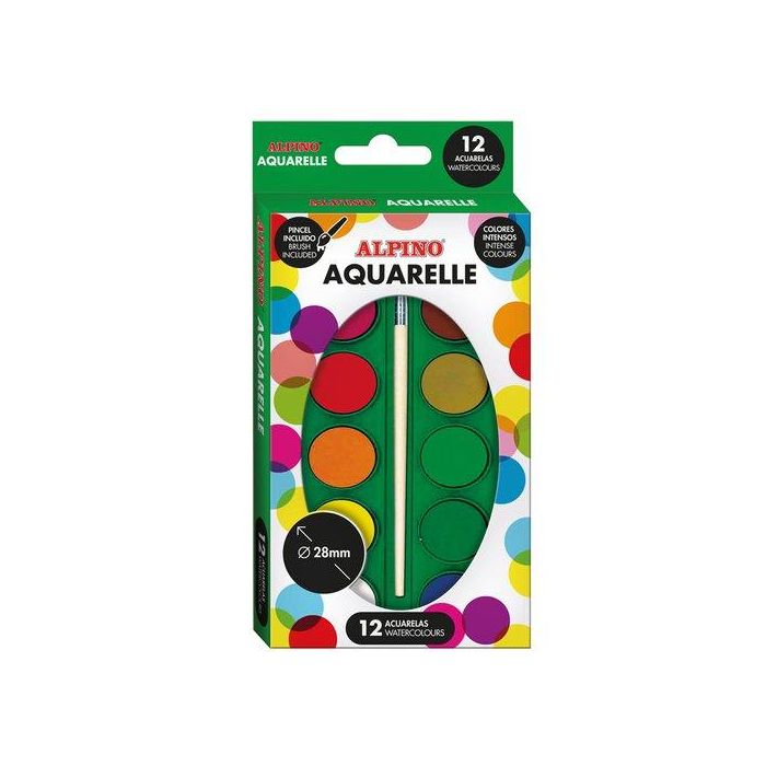 Acuarelas Alpino Estuche De 12