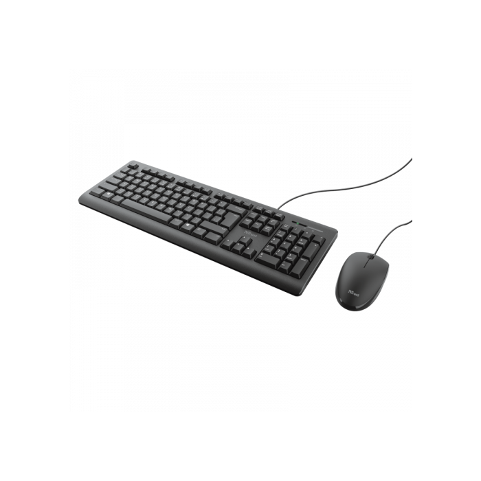 Trust Combo Teclado + Ratón Tkm-250 Cable Usb Silencioso Resistente A Liquidos Negro 1 Trust Combo Teclado + Ratón Tkm-250 Cable Usb Silencioso Resistente A Liquidos Negro 1