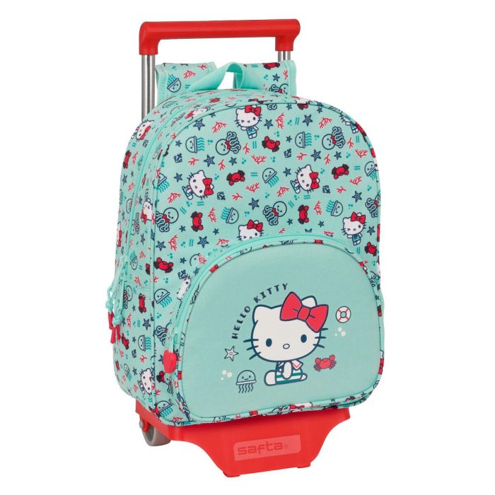Mochila Escolar con Ruedas Hello Kitty Sea lovers Turquesa 26 x 34 x 11 cm 0 Mochila Escolar con Ruedas Hello Kitty Sea lovers Turquesa 26 x 34 x 11 cm 0