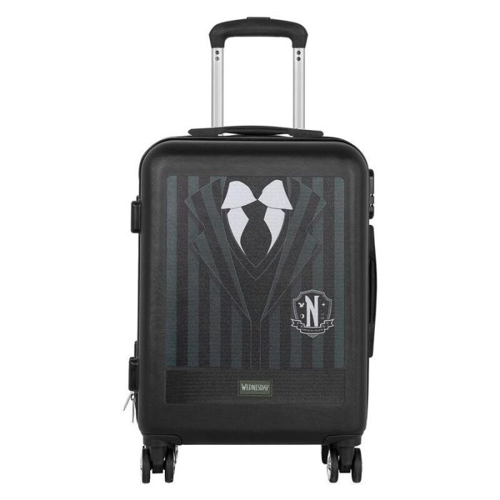 Wednesday Miércoles Maleta de Cabina ABS 4 Ruedas, Negro, 20 x 38 x 55 cm, 27L 0 Wednesday Miércoles Maleta de Cabina ABS 4 Ruedas, Negro, 20 x 38 x 55 cm, 27L 0
