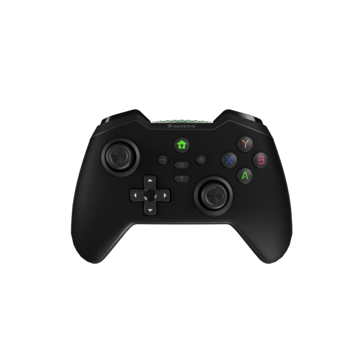 GENESIS Mangan 400 Gamepad Inalámbrico Bluetooth Negro con Joysticks Precisos, Vibración y 15h Autonomía para PC, Switch, Android, iOS, Mac