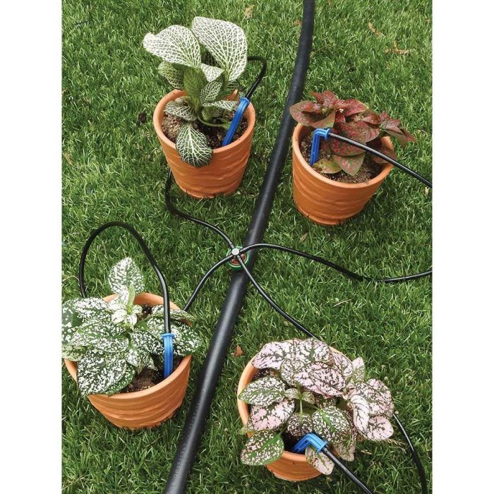 Aqua Control Kit Stopper con Estaca 8 l/h Autocompensado y Antidrenante