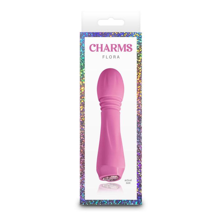 Mini Vibrador NS Novelties Charms Flora Azul Rosa 1