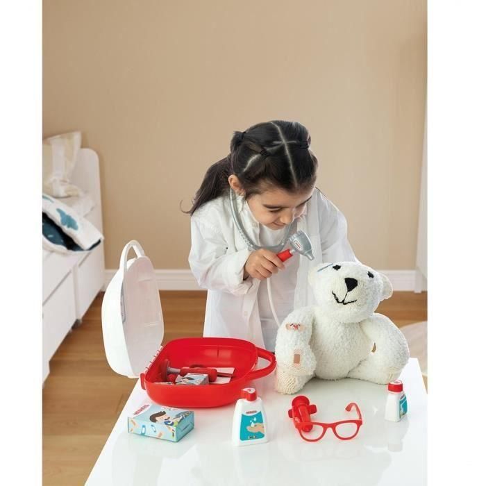 Smoby - Vanity Docteur - Maletín con asa - 15 accesorios incluidos - Hecho en Francia 1 Smoby - Vanity Docteur - Maletín con asa - 15 accesorios incluidos - Hecho en Francia 1