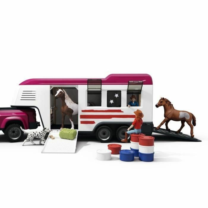 Schleich 42705 Figura de Camioneta y Remolque Ecuestre Horse Club Series 2 Schleich 42705 Figura de Camioneta y Remolque Ecuestre Horse Club Series 2