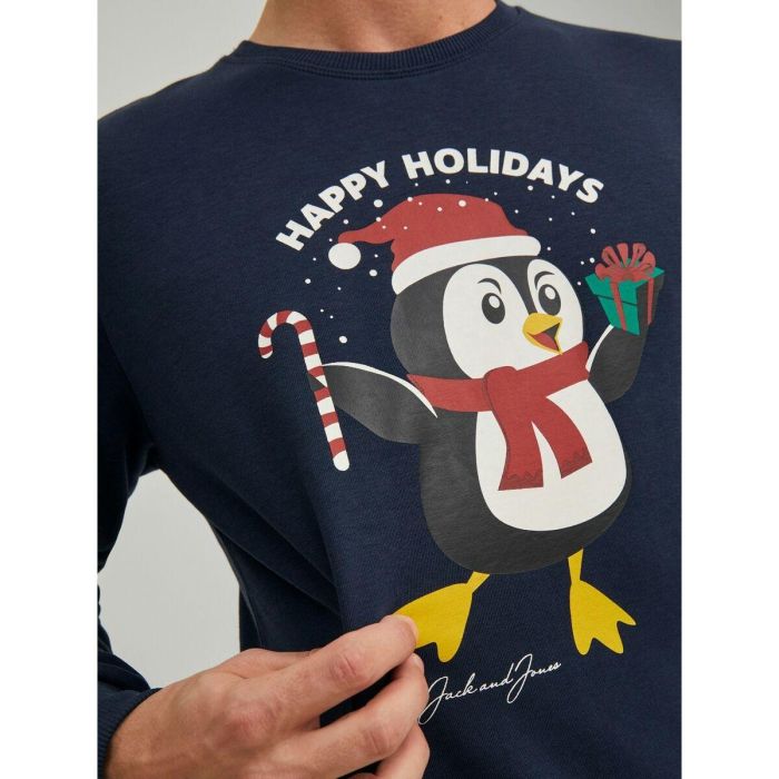 Sudadera sin Capucha Hombre Jack & Jones 23144 Azul marino 1