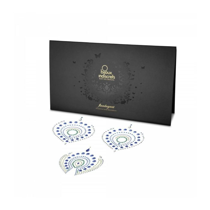 Pezoneras Azul y Verde Bijoux Indiscrets FLAMBOYANT 5