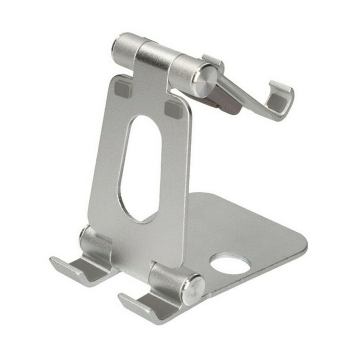 Soporte para Móviles KSIX Swivel Plateado 3 Soporte para Móviles KSIX Swivel Plateado 3