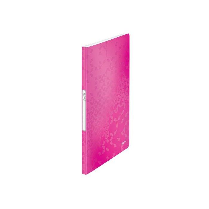 Carpeta Fundas (Tarifario) Leitz Wow Pp Flexible A4 20 F. Fucsia (Set de 10)